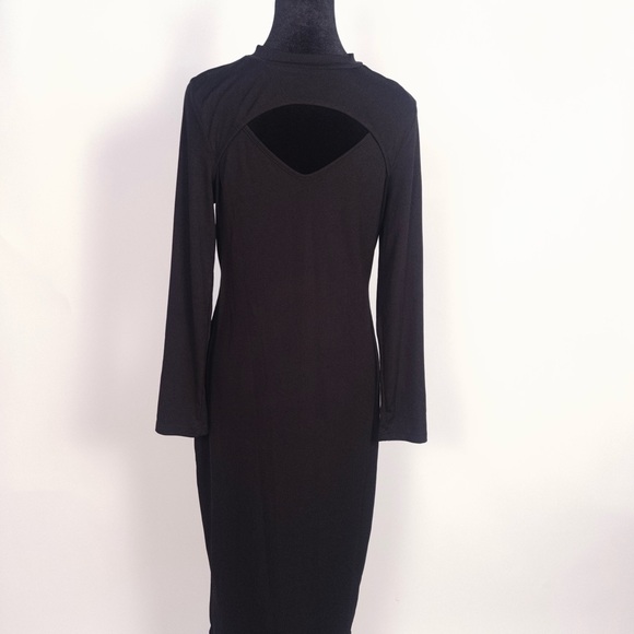 Black Midi Dress - Picture 2 of 4